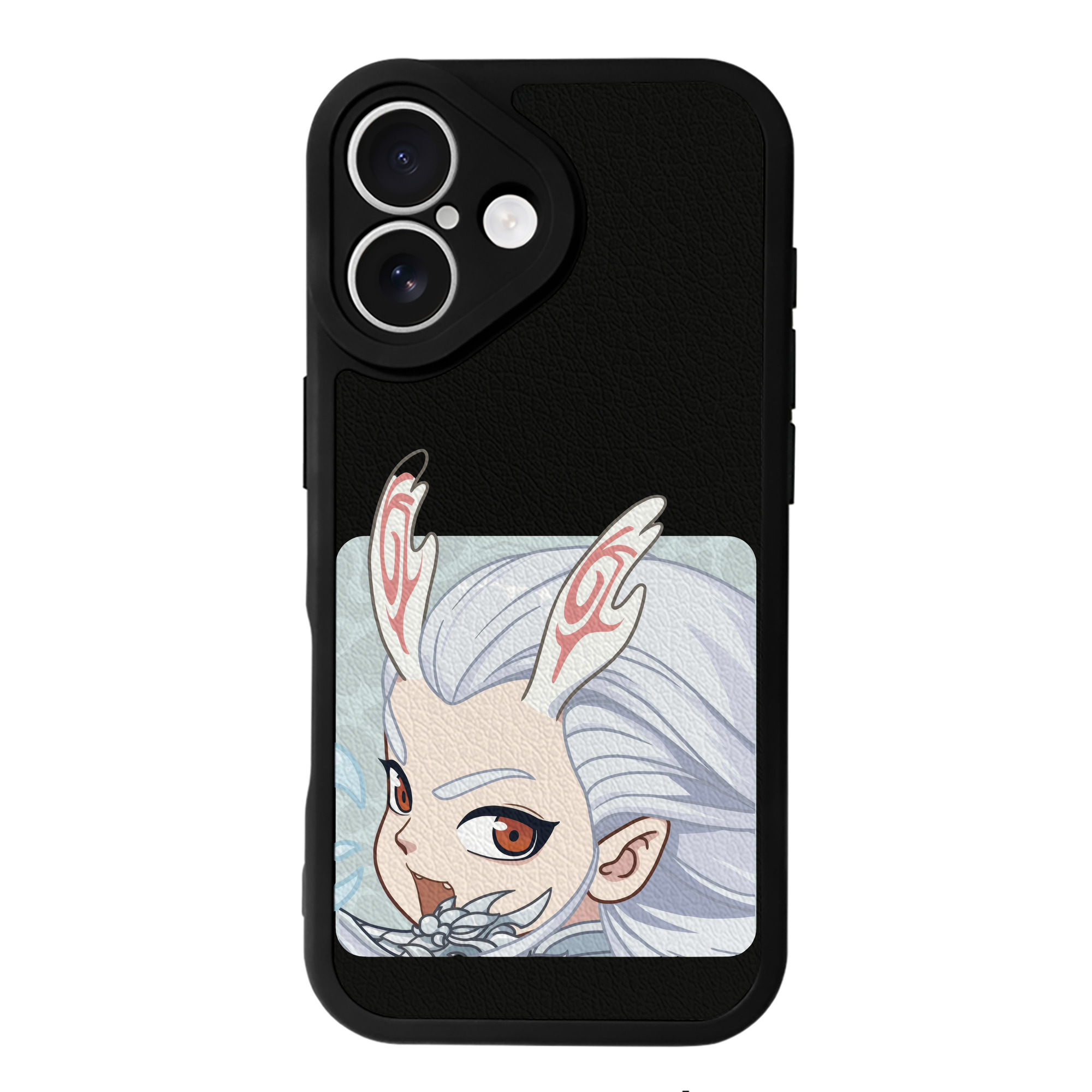 （画像用） Ne Zha 2 ナタ 魔童の大暴れ 【iPhone 16シリーズ対応】シリコンスマホケース（レザー調） 材質：シリコン